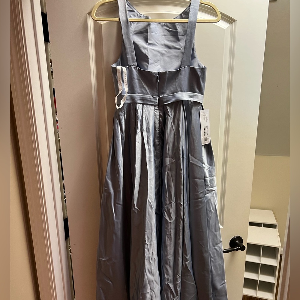 Brand new Azazie Junior Bridesmaids dress J16 in dusty blue